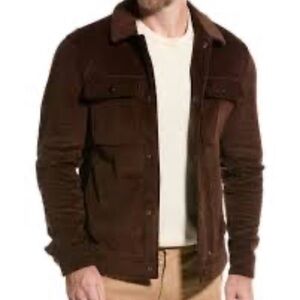 Report Collection Modern Fit Corduroy Shacket Men's Brown. Handsome Look! 🔥